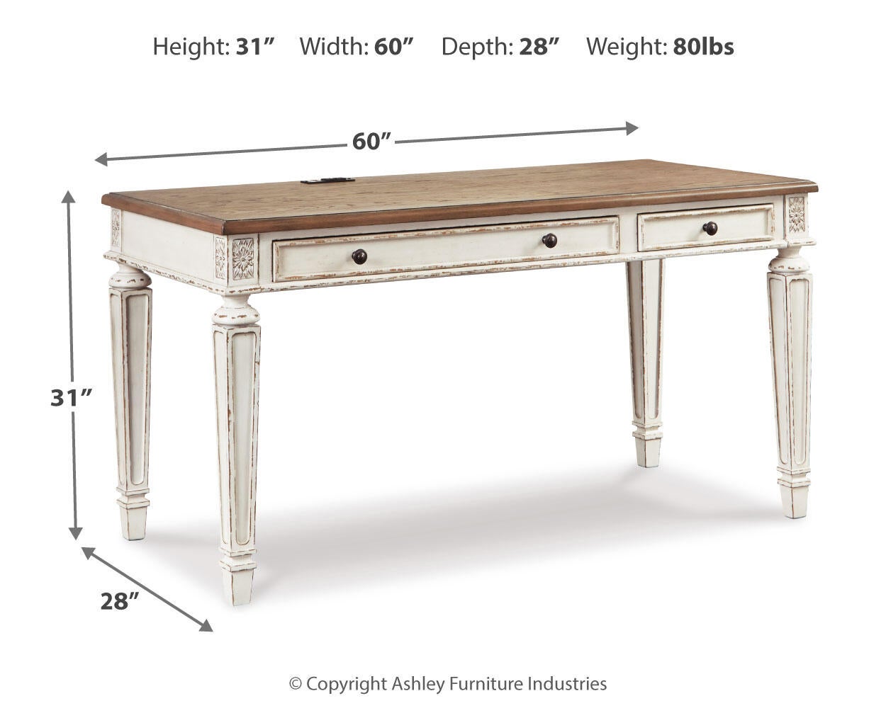 Realyn Home Office Desk Signature Design by Ashley®