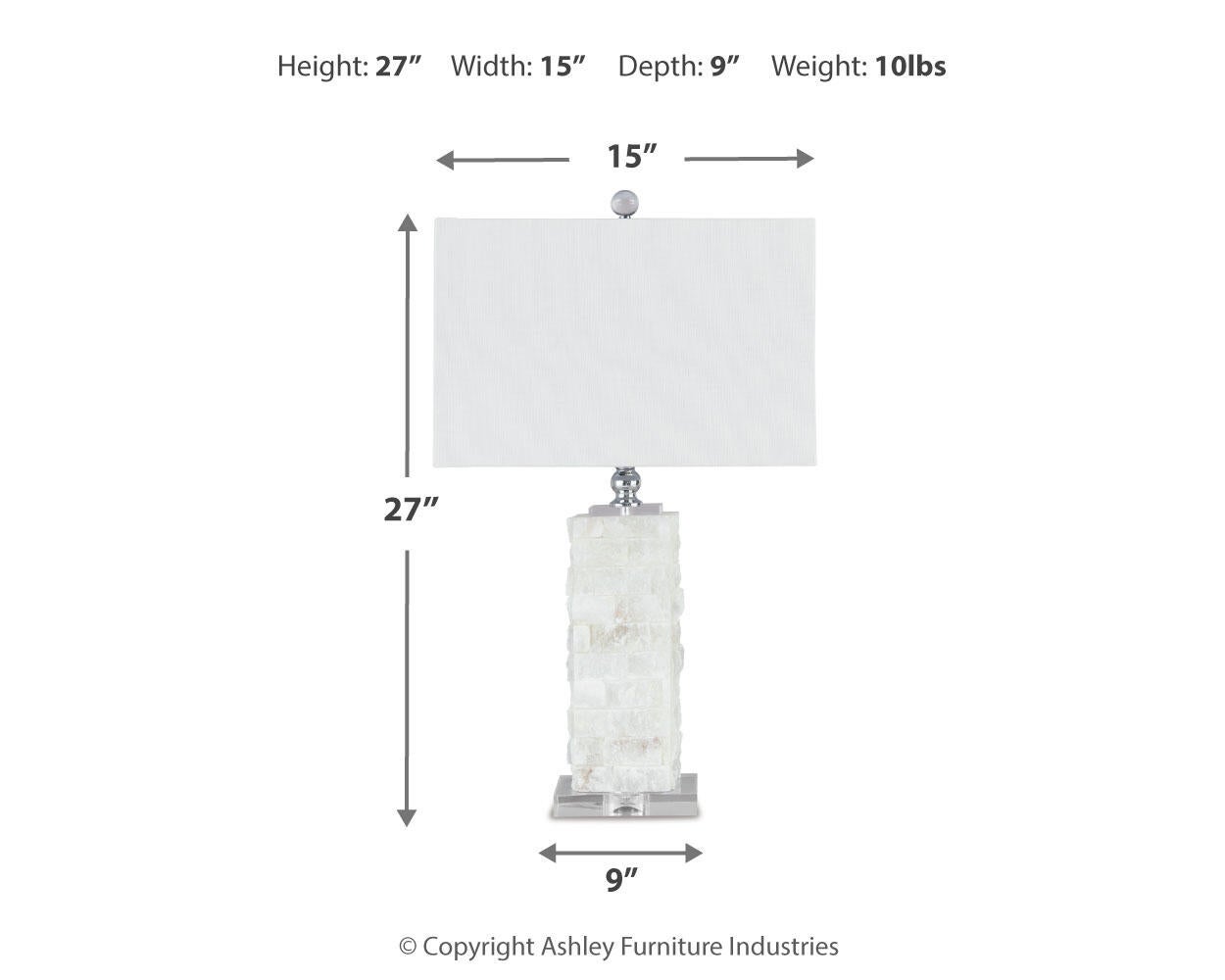 Malise Alabaster Table Lamp (1/CN) Signature Design by Ashley®