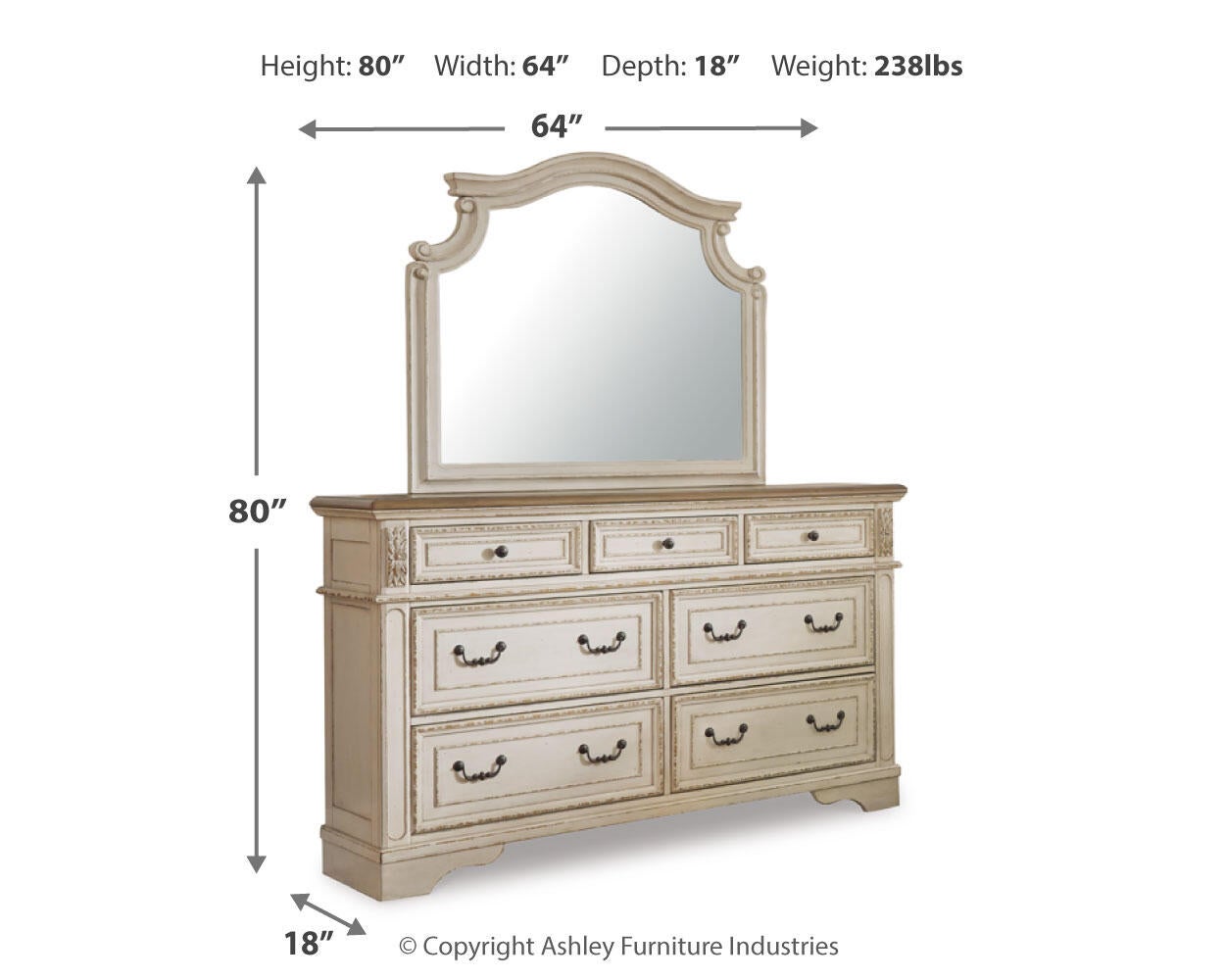 Realyn Dresser and Mirror Signature Design by Ashley®