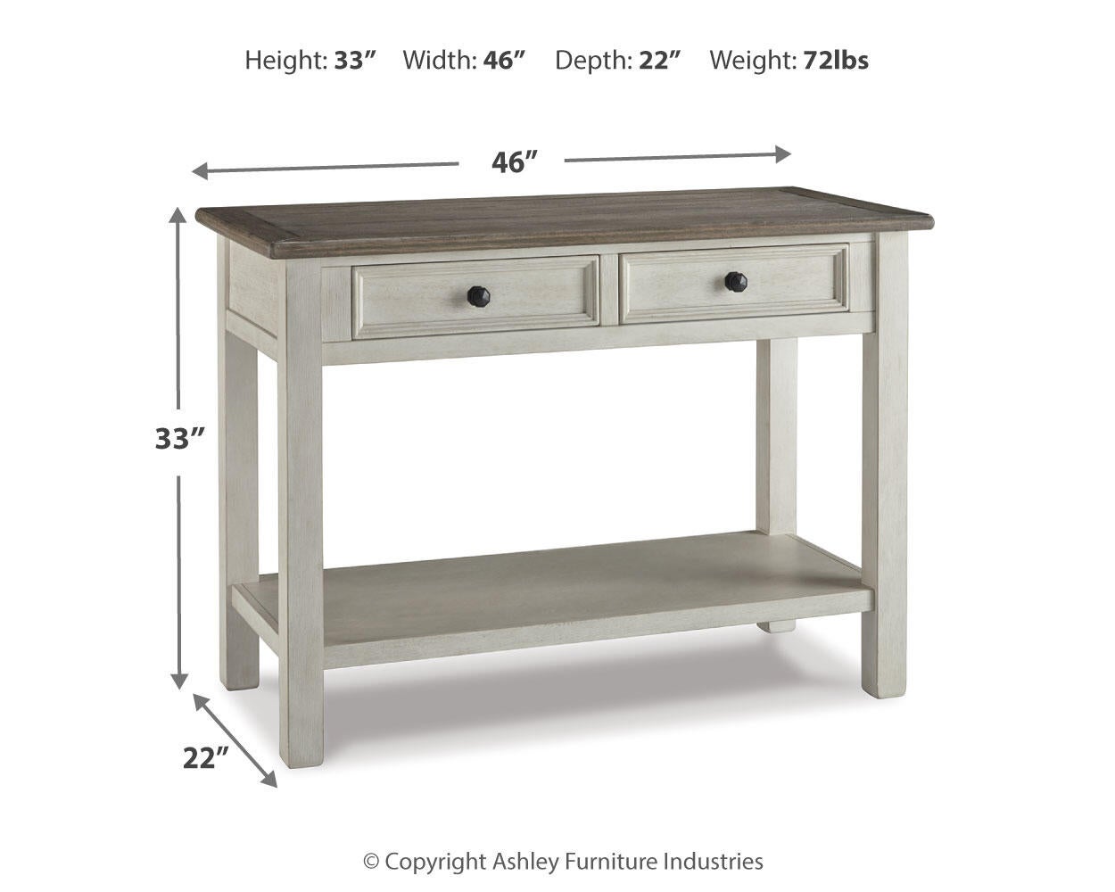 Bolanburg Sofa Table Signature Design by Ashley®