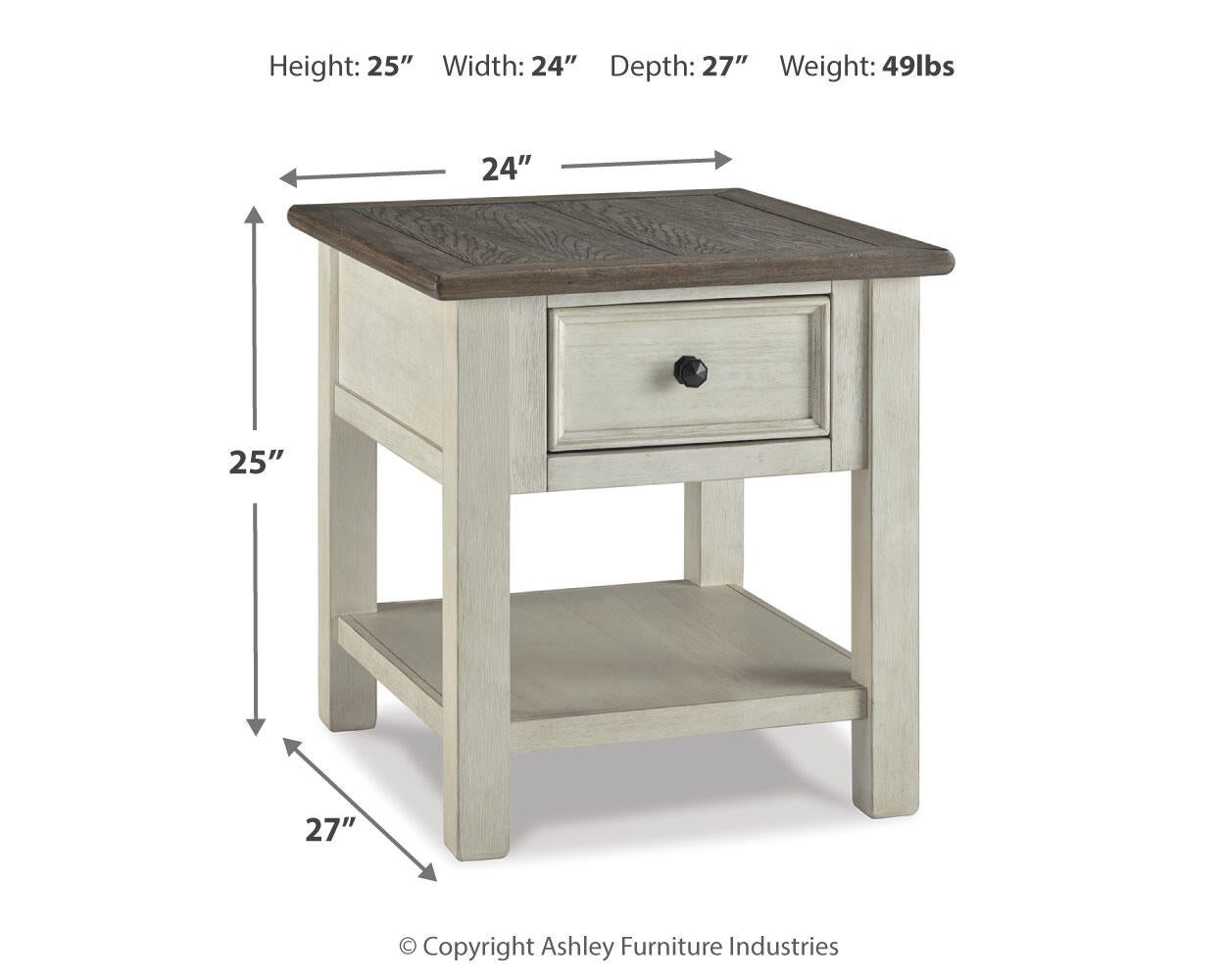 Bolanburg Rectangular End Table Signature Design by Ashley®