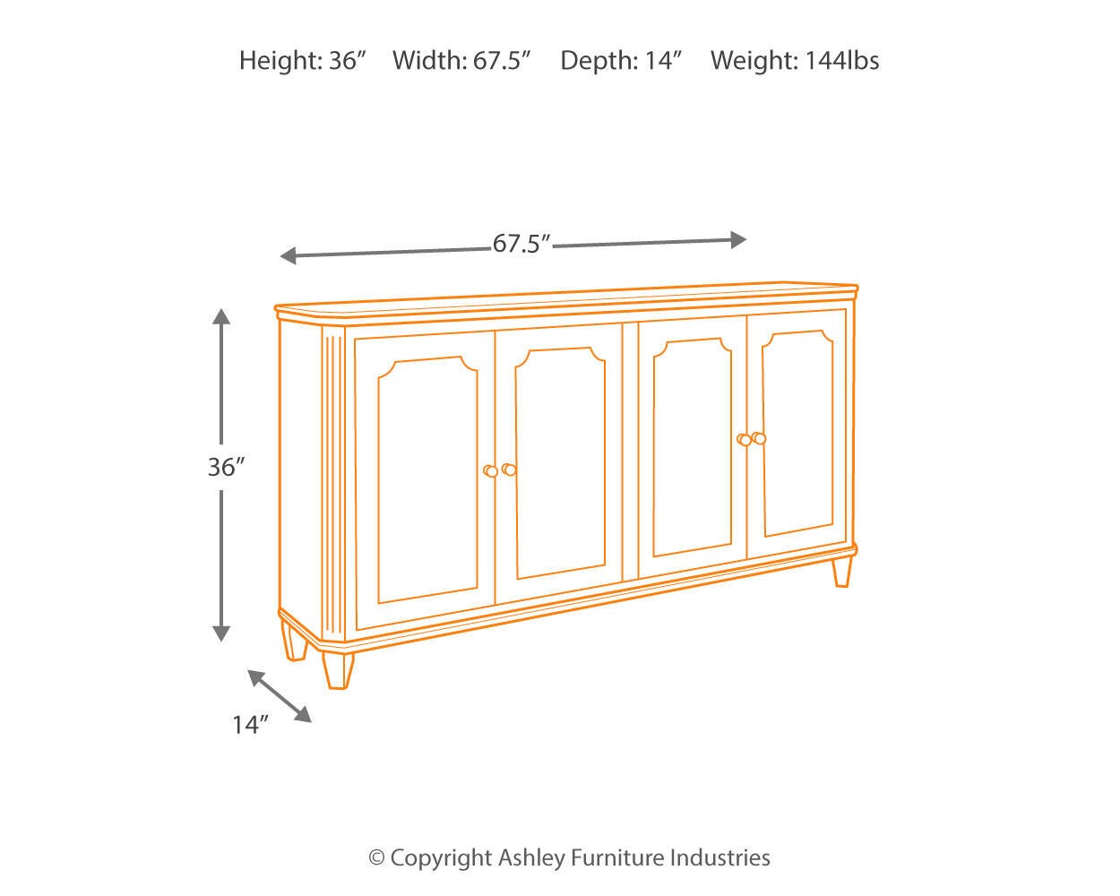 Mirimyn Accent Cabinet Signature Design by Ashley®