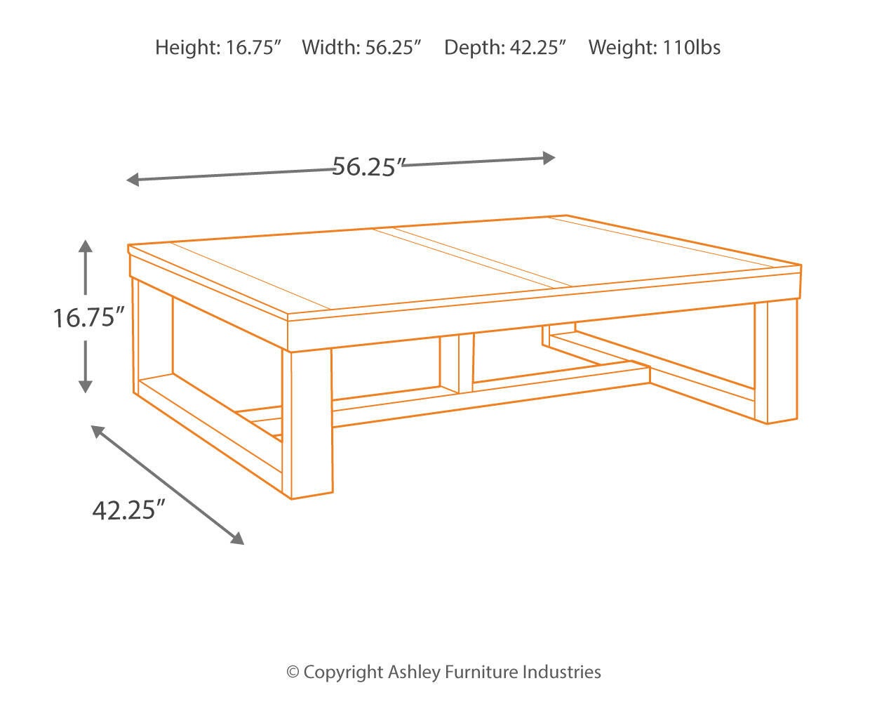 Watson Rectangular Cocktail Table Signature Design by Ashley®