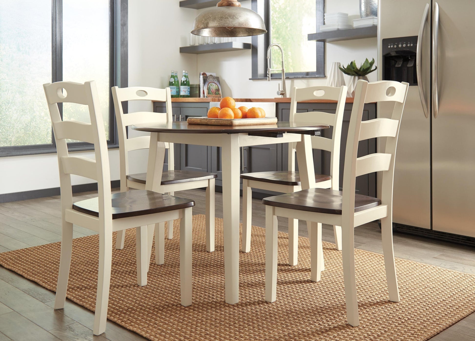 Woodanville Round DRM Drop Leaf Table Signature Design by Ashley®