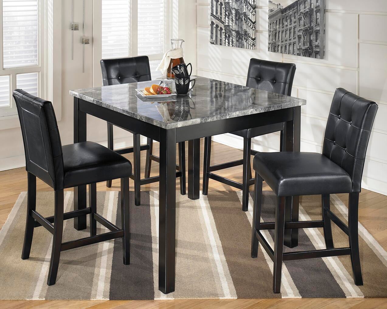 Maysville Square Counter TBL Set (5/CN) Signature Design by Ashley®