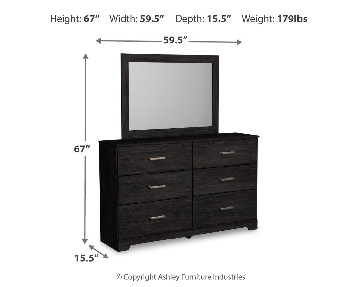 Belachime Dresser and Mirror Signature Design by Ashley®