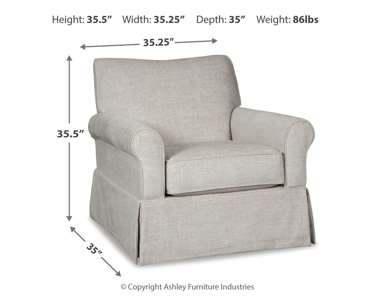Searcy Swivel Glider Accent Chair Signature Design by Ashley®