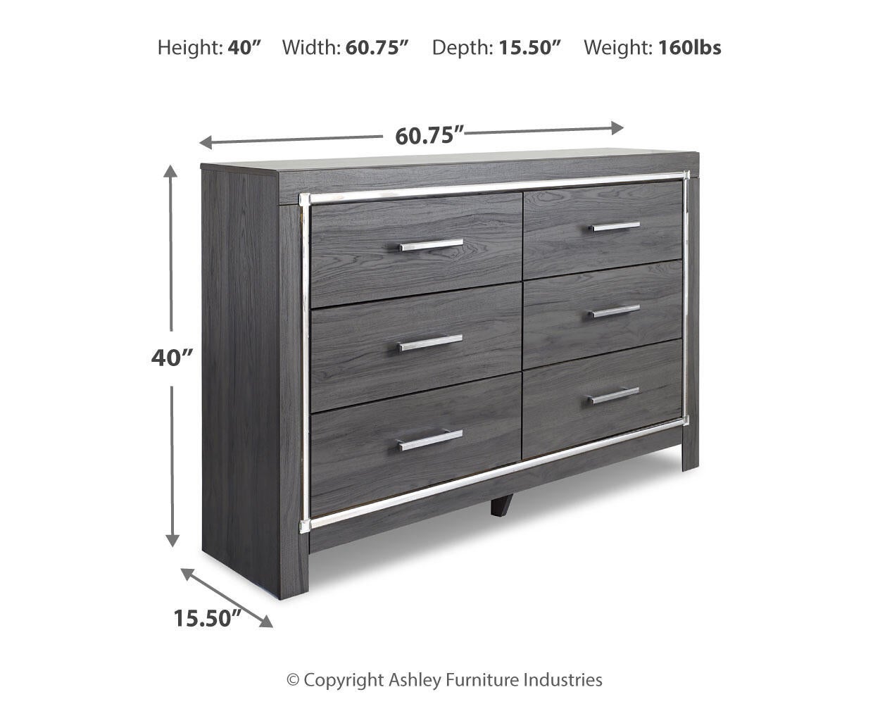 Lodanna Six Drawer Dresser Signature Design by Ashley®
