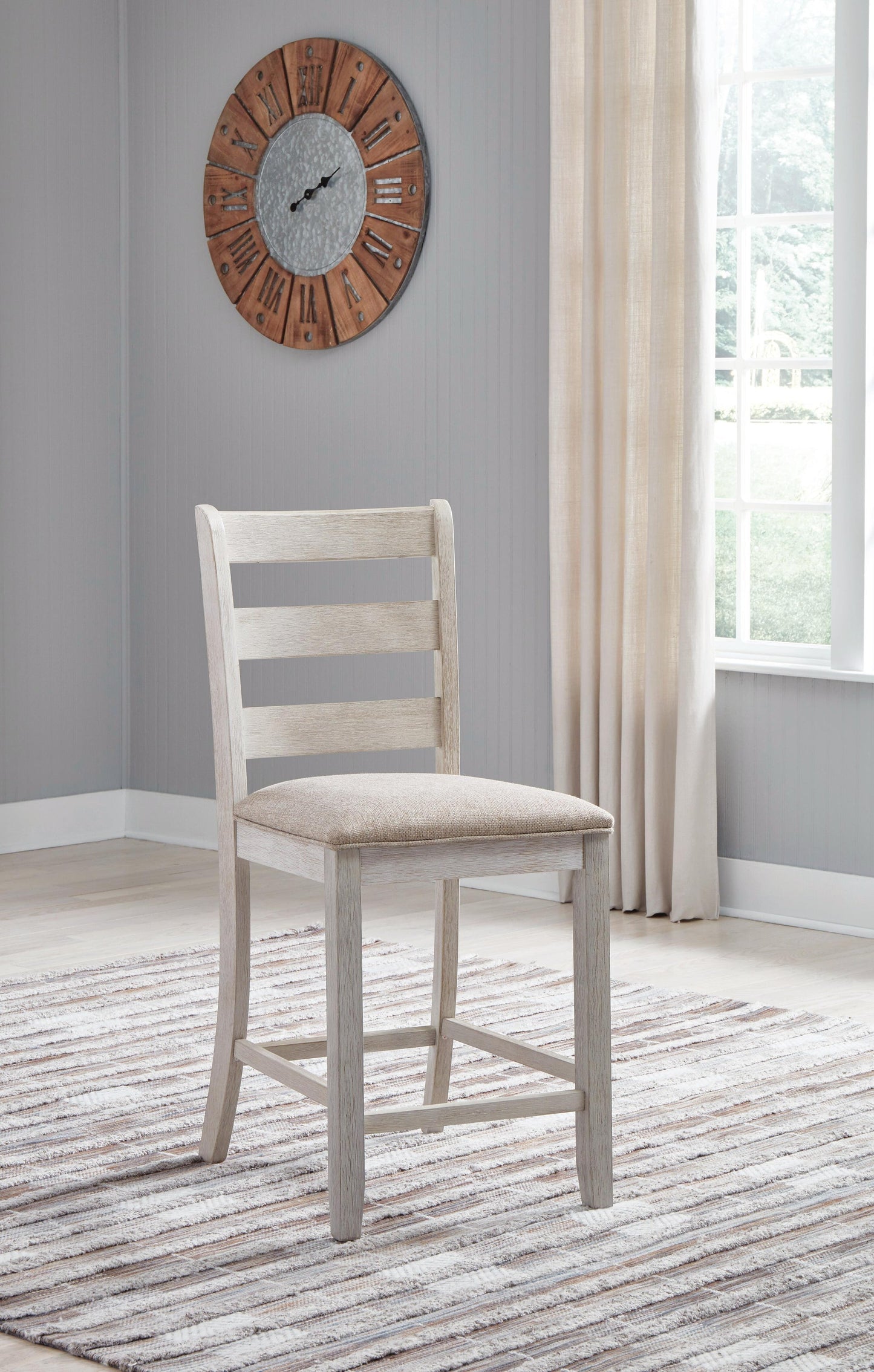 Skempton Upholstered Barstool (2/CN) Signature Design by Ashley®