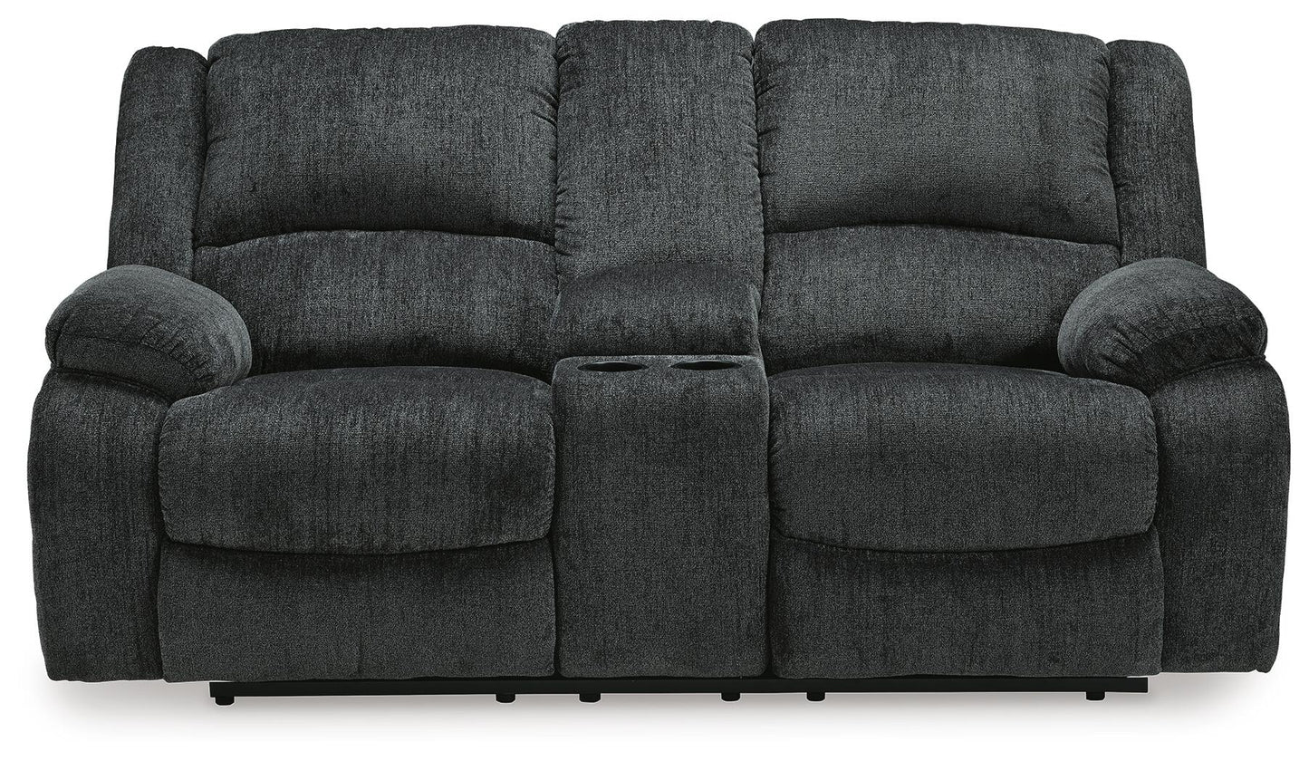 Draycoll DBL Rec Loveseat w/Console Signature Design by Ashley®