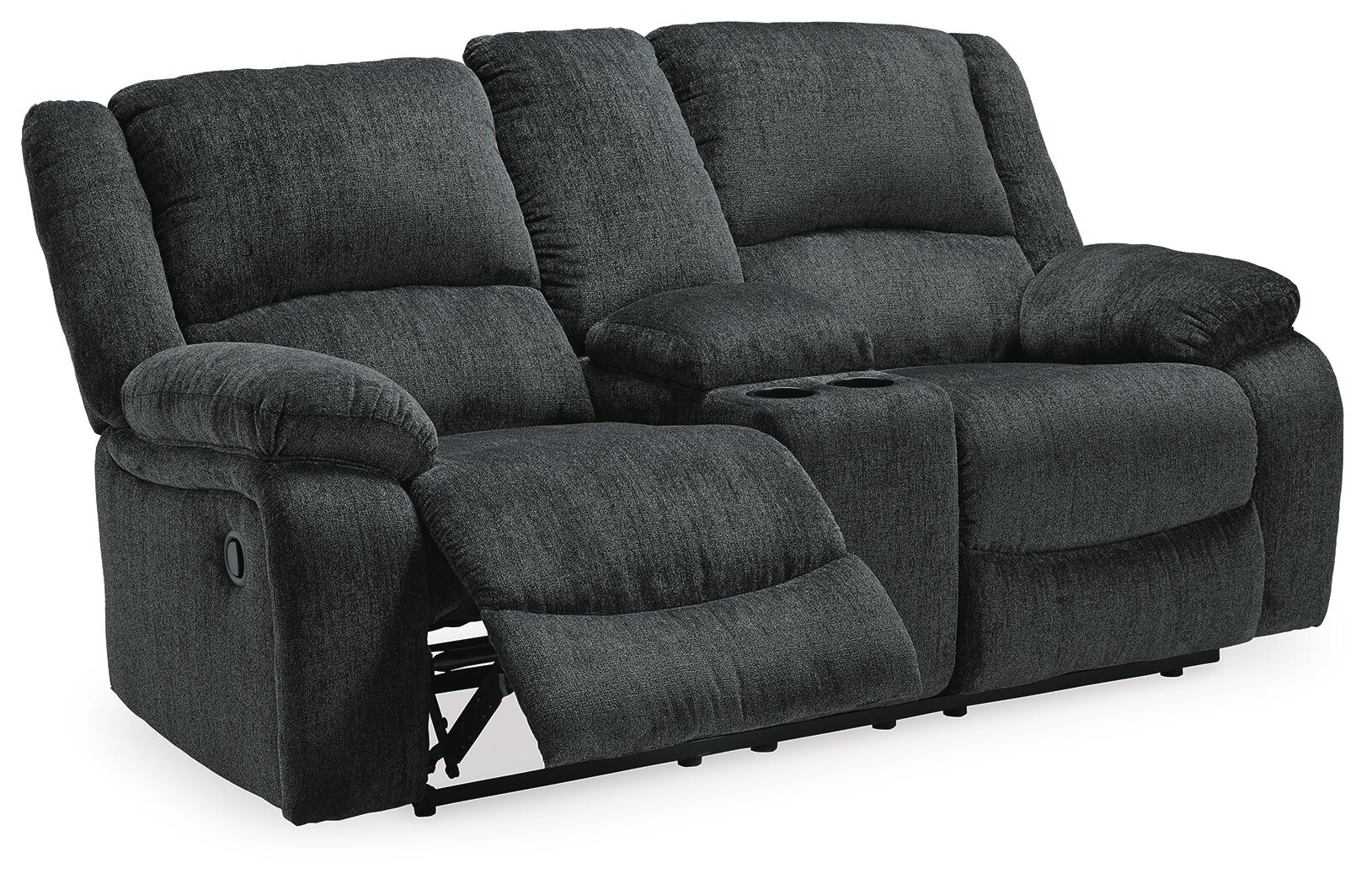 Draycoll DBL Rec Loveseat w/Console Signature Design by Ashley®