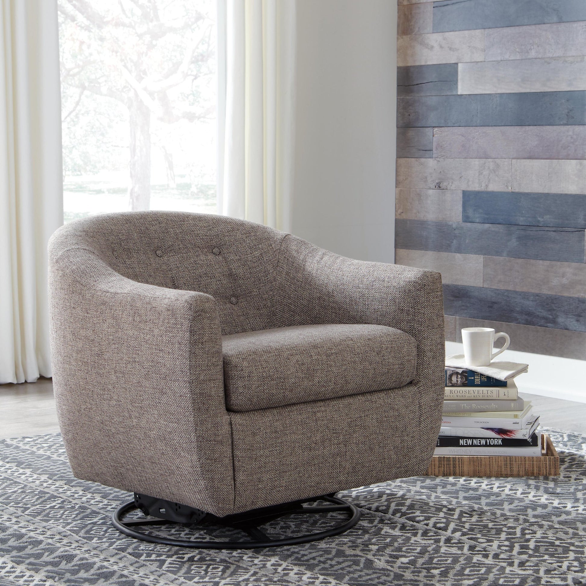 Upshur Swivel Glider Accent Chair Signature Design by Ashley®