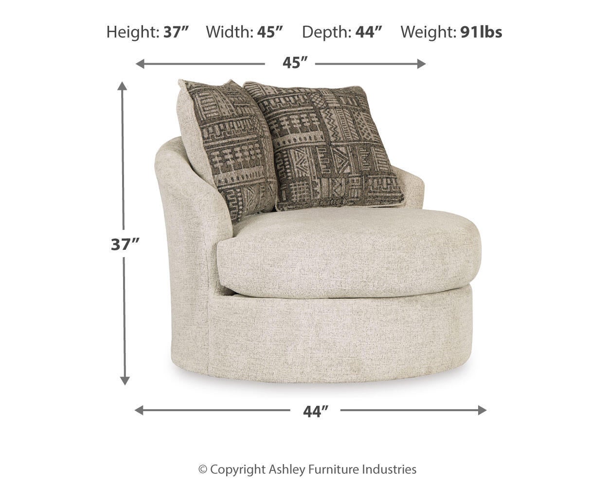 Soletren Swivel Accent Chair Signature Design by Ashley®