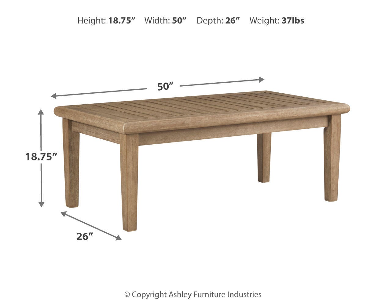 Gerianne Rectangular Cocktail Table Signature Design by Ashley®