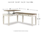Realyn 2-Piece Home Office Desk Signature Design by Ashley®
