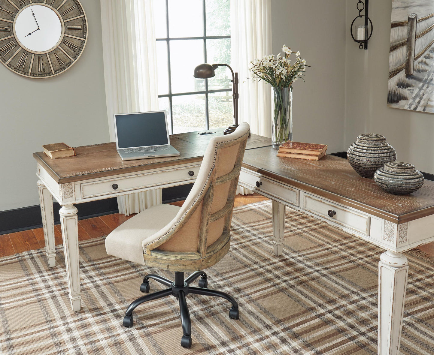 Realyn 2-Piece Home Office Desk Signature Design by Ashley®