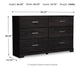 Belachime Six Drawer Dresser Signature Design by Ashley®