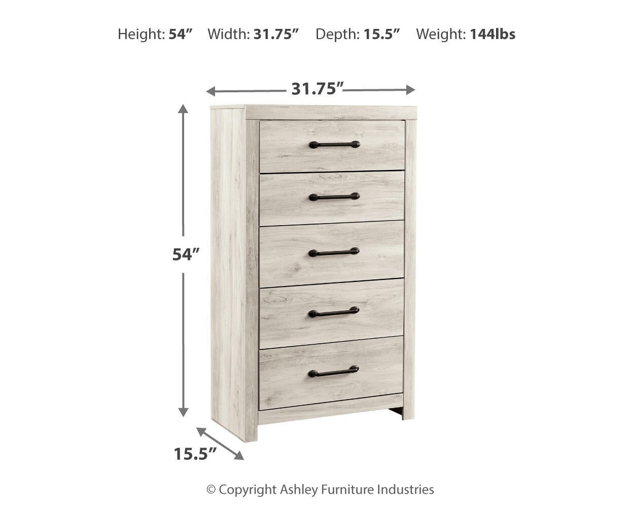 Cambeck Five Drawer Chest Signature Design by Ashley®