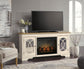 Realyn 74" TV Stand with Electric Fireplace Signature Design by Ashley®