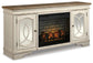 Realyn 74" TV Stand with Electric Fireplace Signature Design by Ashley®