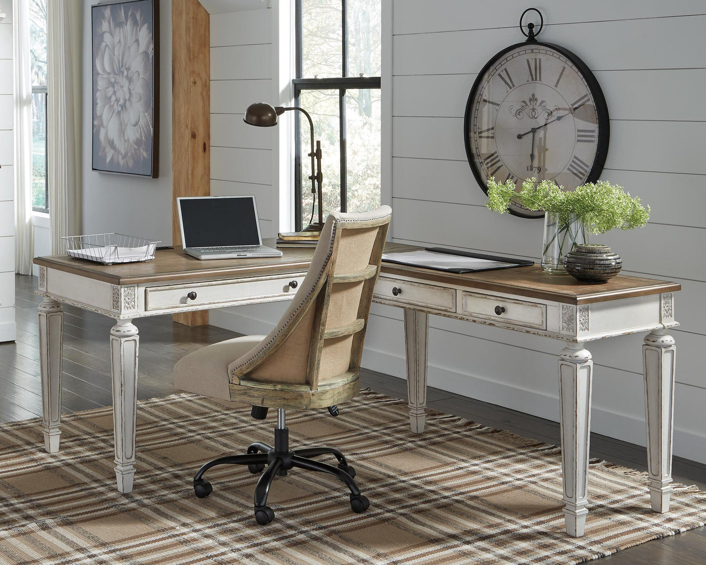 Realyn 2-Piece Home Office Desk Signature Design by Ashley®