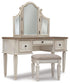 Realyn Vanity/Mirror/Stool (3/CN) Signature Design by Ashley®