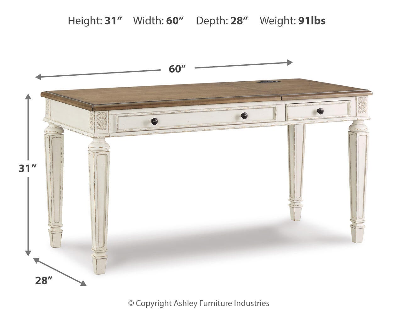 Realyn Home Office Lift Top Desk Signature Design by Ashley®