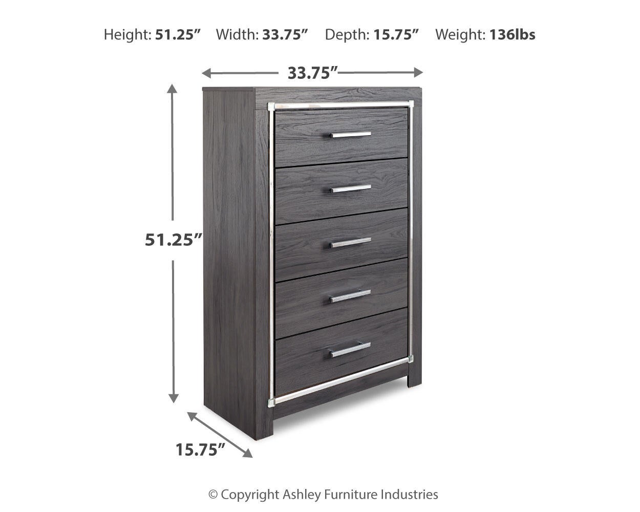 Lodanna Five Drawer Chest Signature Design by Ashley®