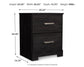 Belachime Two Drawer Night Stand Signature Design by Ashley®