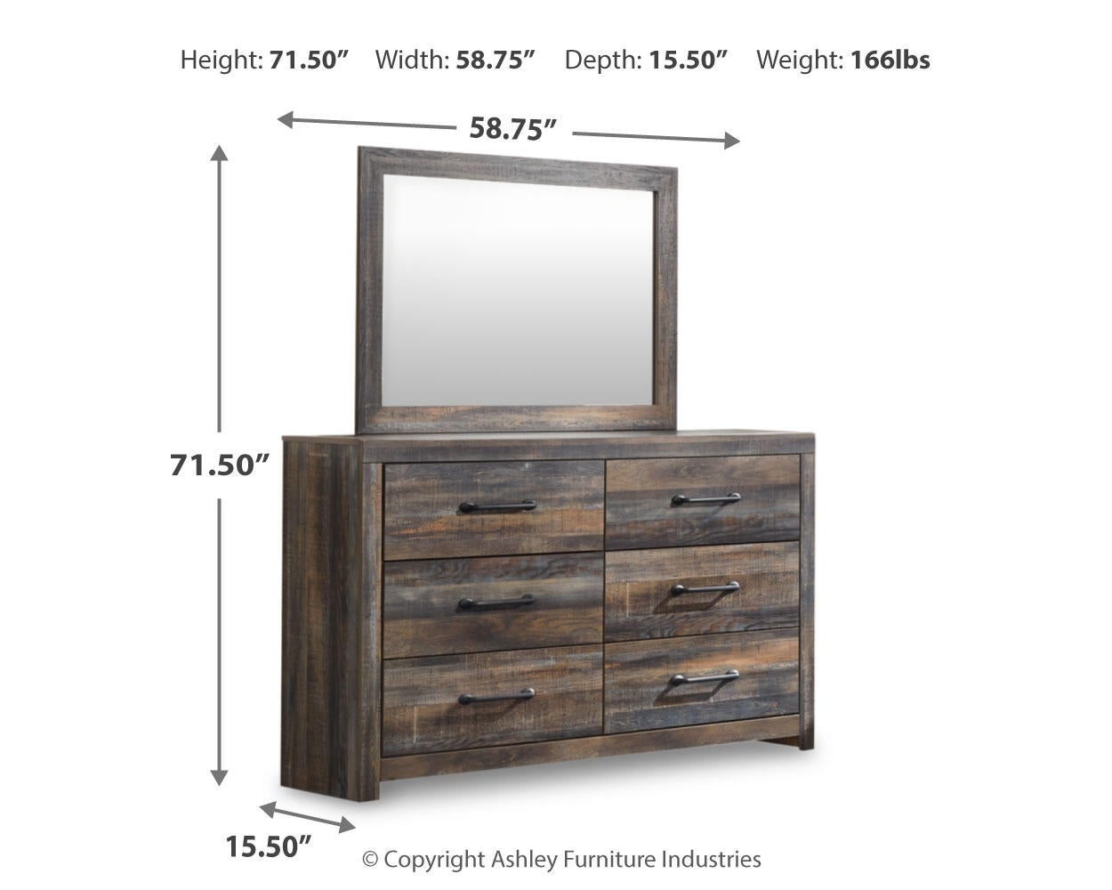 Drystan Dresser and Mirror Signature Design by Ashley®