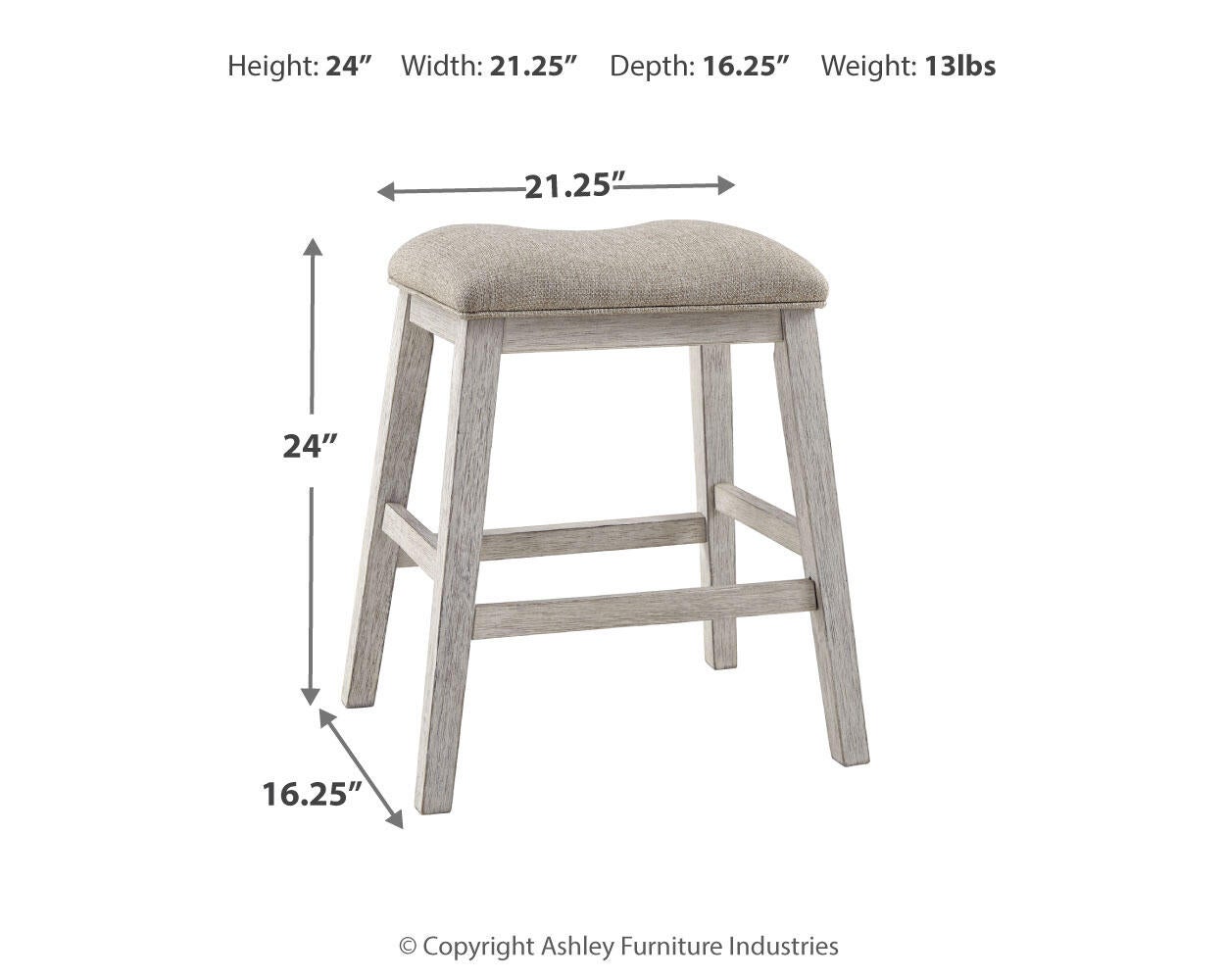 Skempton Upholstered Stool (2/CN) Signature Design by Ashley®