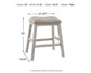 Skempton Upholstered Stool (2/CN) Signature Design by Ashley®