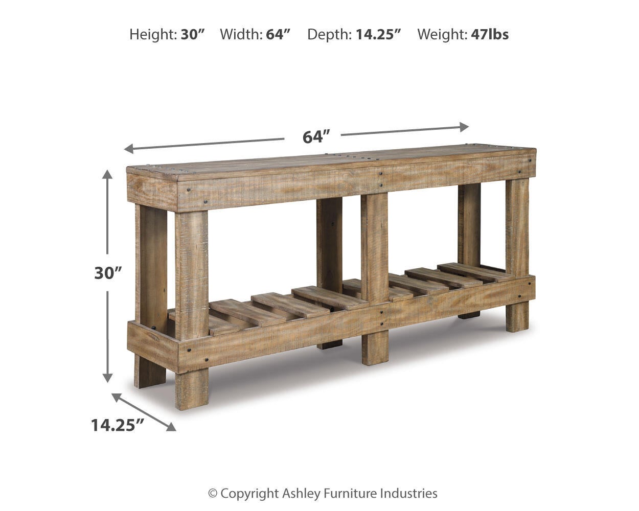 Susandeer Console Sofa Table Signature Design by Ashley®