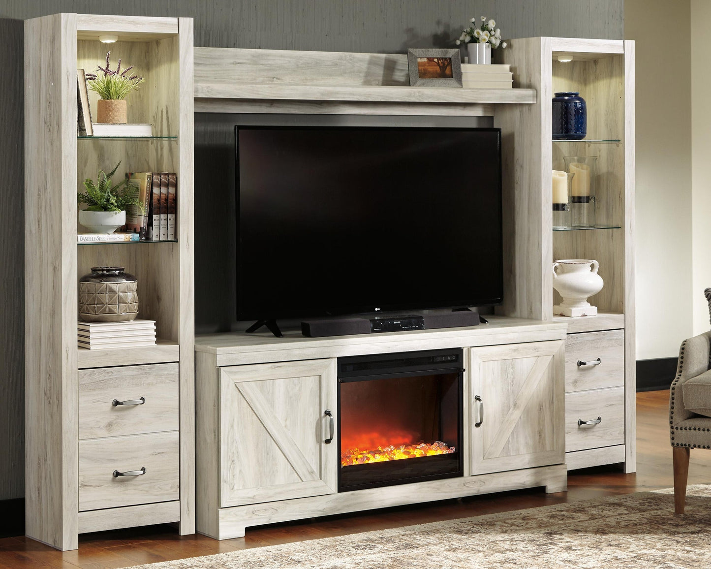 Bellaby 4-Piece Entertainment Center with Fireplace Signature Design by Ashley®