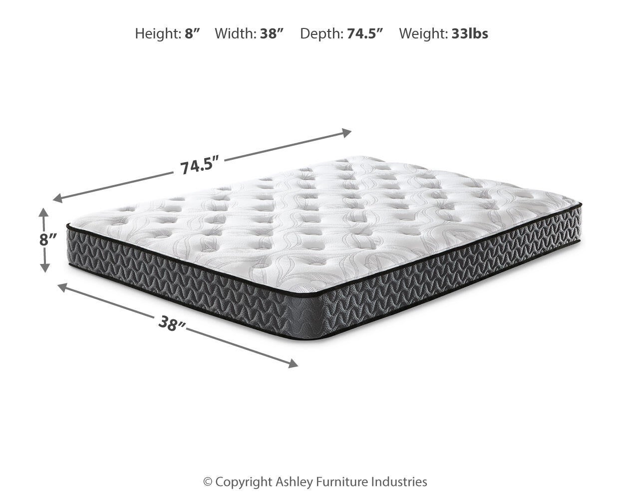 8 Inch Bonnell Hybrid  Mattress Sierra Sleep® by Ashley