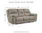 Next-Gen Gaucho Reclining Power Sofa Signature Design by Ashley®