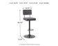 Strumford Tall Swivel Barstool (2/CN) Signature Design by Ashley®