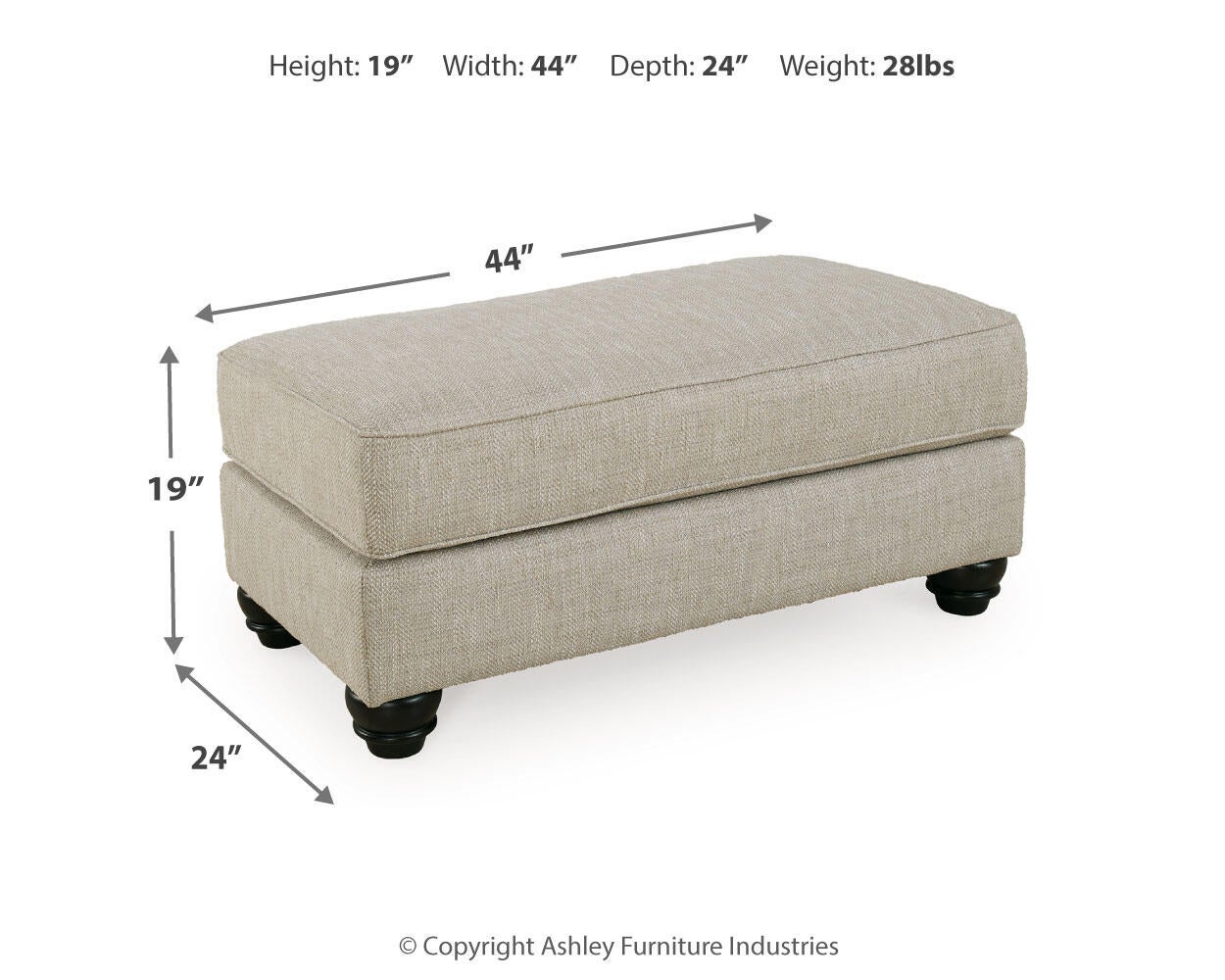 Asanti Ottoman Benchcraft®