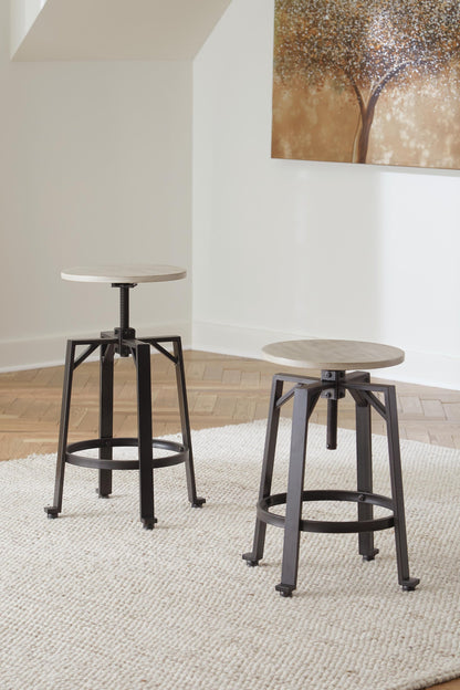 Karisslyn Swivel Stool (2/CN) Signature Design by Ashley®