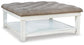Kanwyn UPH Ottoman Cocktail Table Signature Design by Ashley®