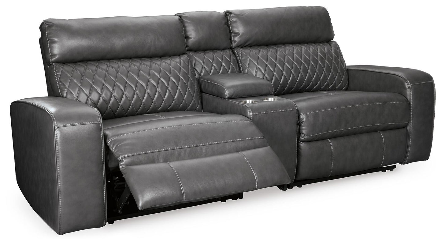 Samperstone 3-Piece Power Reclining Sectional Loveseat Signature Design by Ashley®