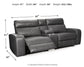 Samperstone 3-Piece Power Reclining Sectional Loveseat Signature Design by Ashley®