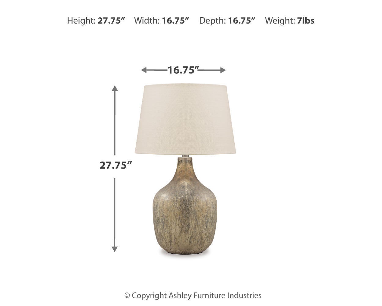 Mari Glass Table Lamp (1/CN) Signature Design by Ashley®