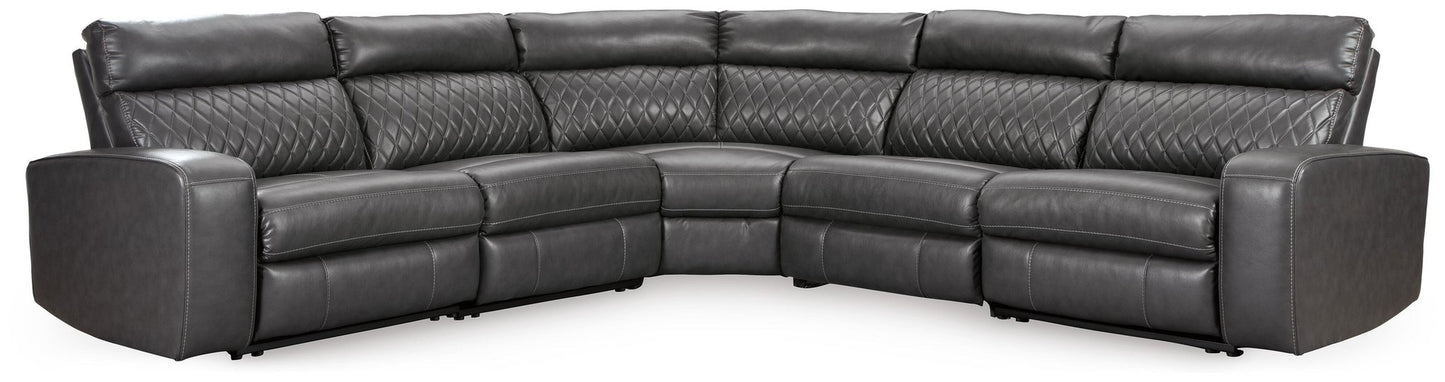 Samperstone 5-Piece Power Reclining Sectional Signature Design by Ashley®