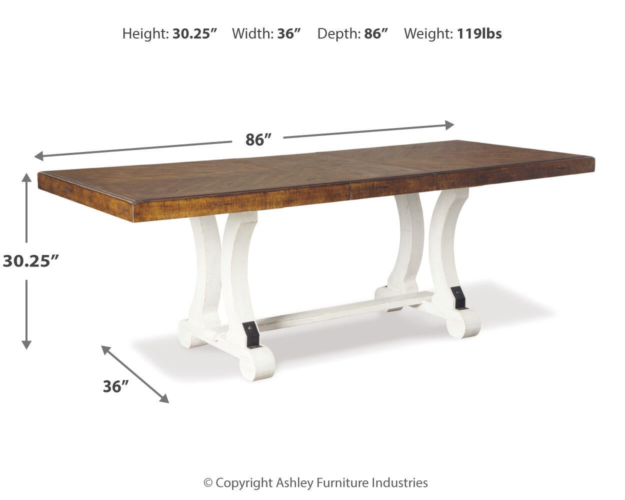 Valebeck Rectangular Dining Room Table Signature Design by Ashley®