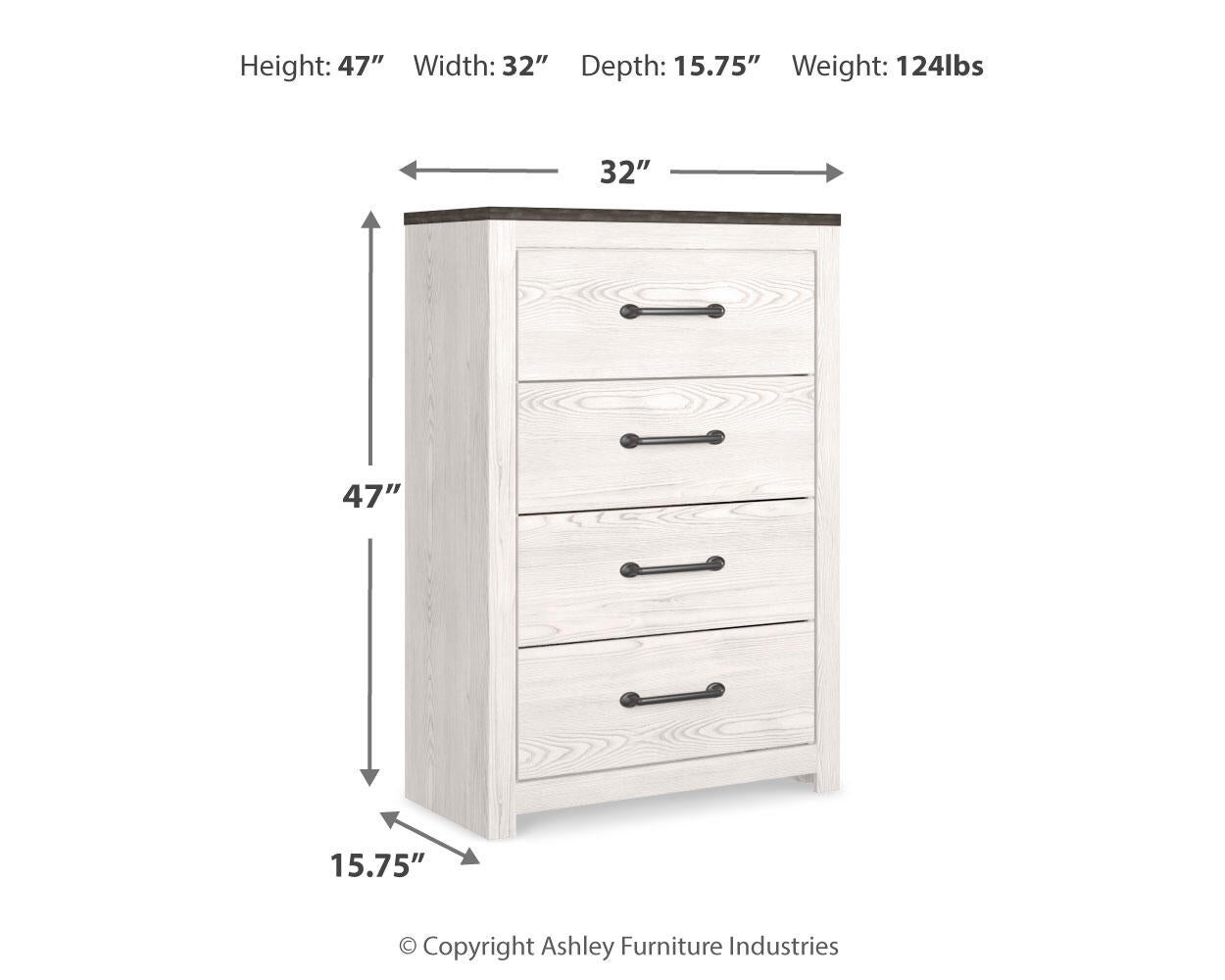 Gerridan Four Drawer Chest Signature Design by Ashley®