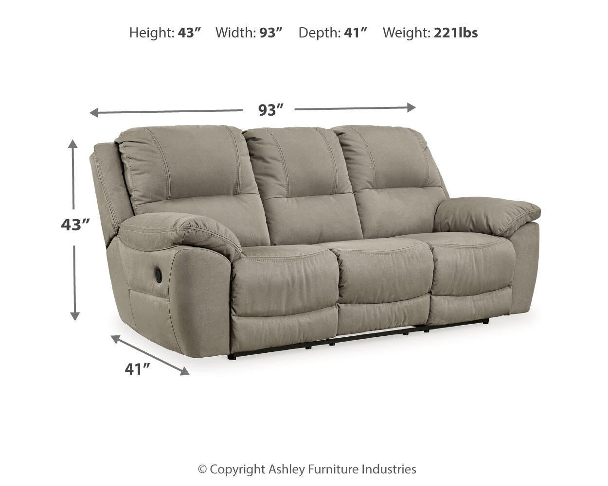 Next-Gen Gaucho Reclining Sofa Signature Design by Ashley®