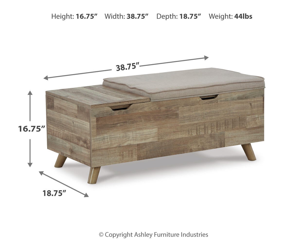Gerdanet Storage Bench Signature Design by Ashley®