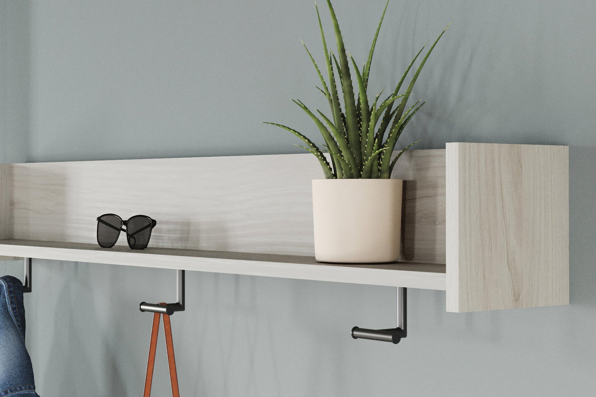 Socalle Wall Mounted Coat Rack w/Shelf Signature Design by Ashley®