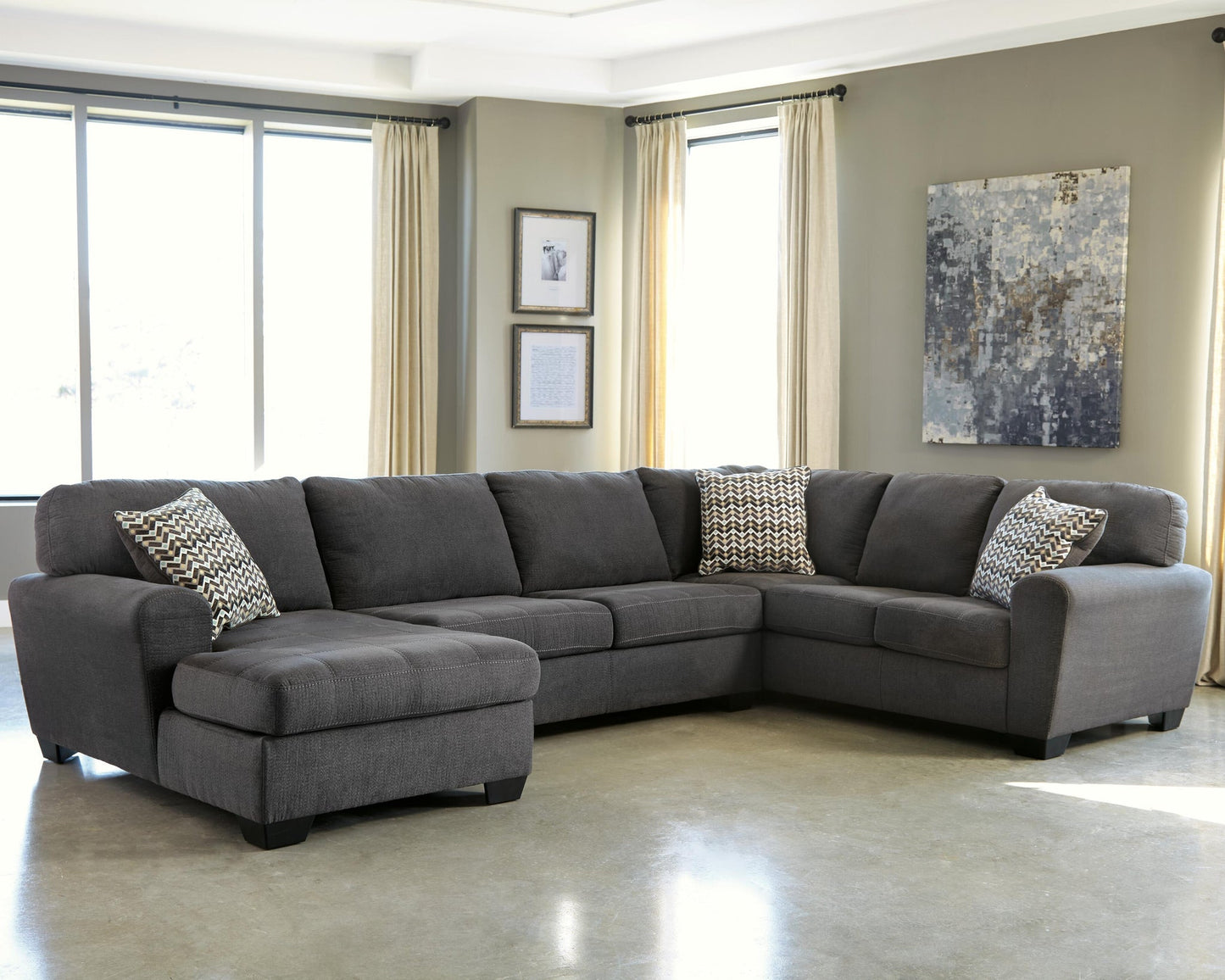 Ambee 3-Piece Sectional with Chaise Benchcraft®